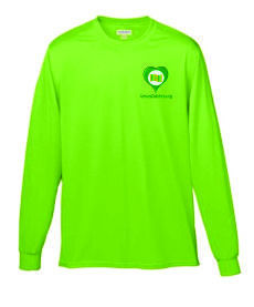 Camisetas de Color Unisex Microfibra Manga Larga (Dry fit) con Bordado