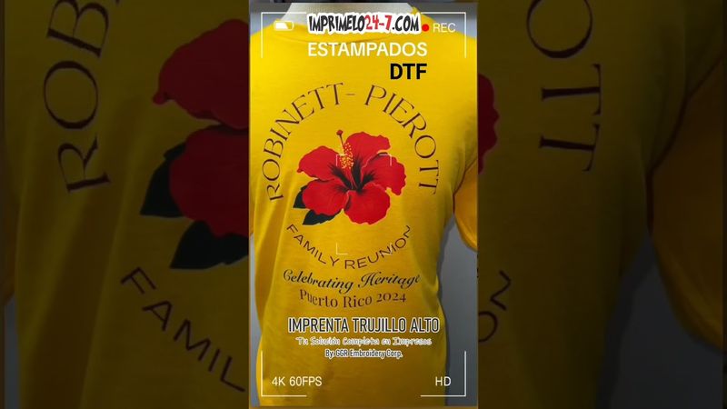 Estampado DTF 11&quot;x 11&quot;