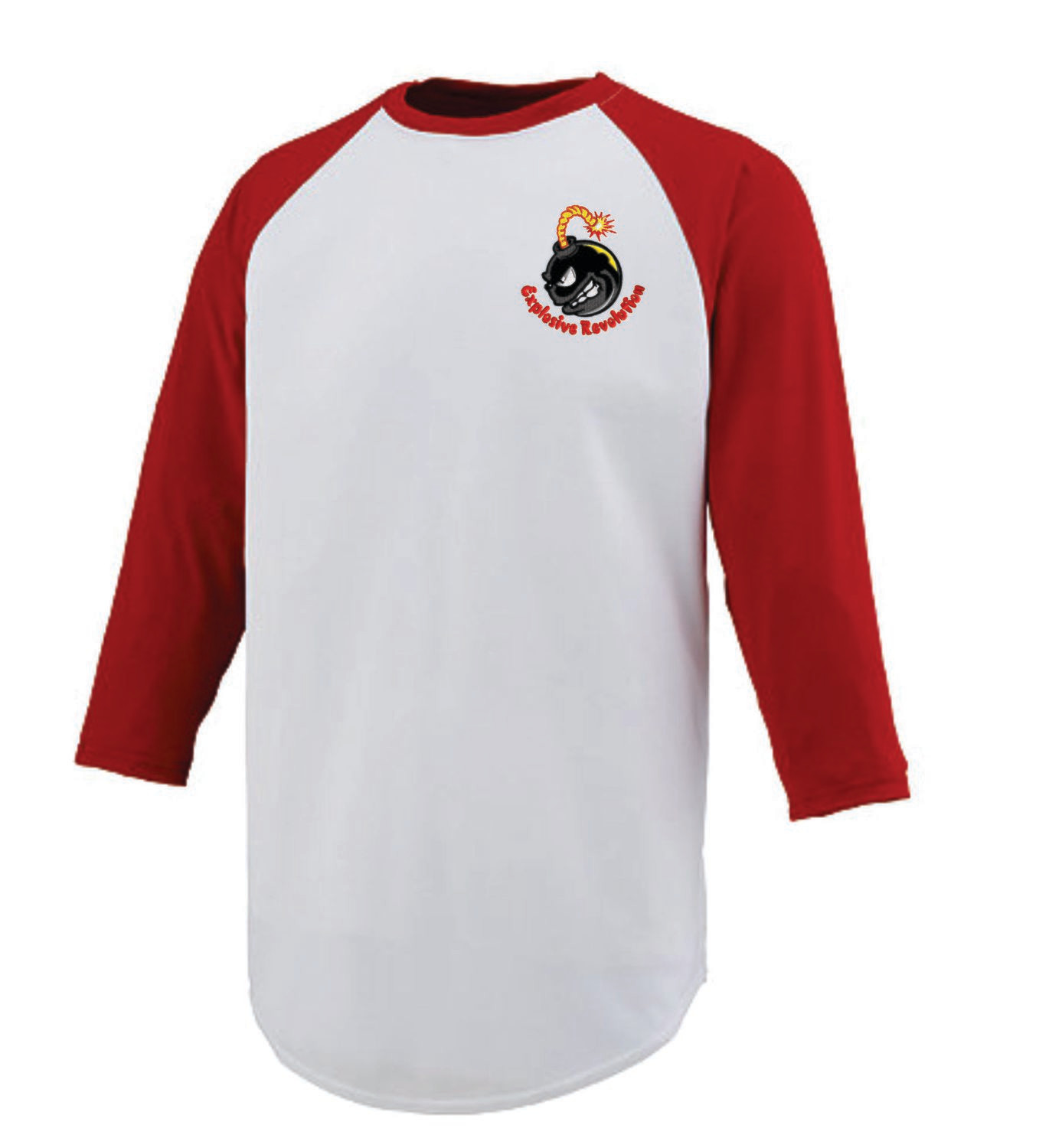 Camisetas de Color Manga 3/4  Unisex Microfibra (Dry fit) con Bordado