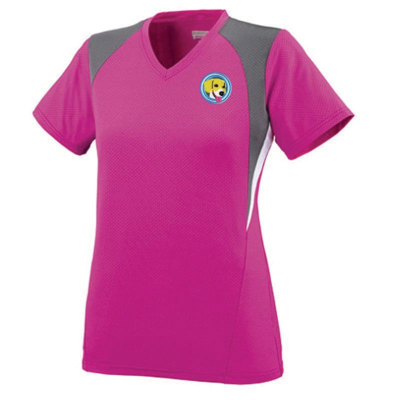 Camisetas de Color Tres Tonos Microfibra (Dry fit) para dama con Bordado