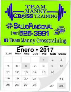 Calendario 7" x 9"