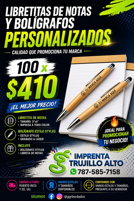 Combo libretas de notas mas boligrafos