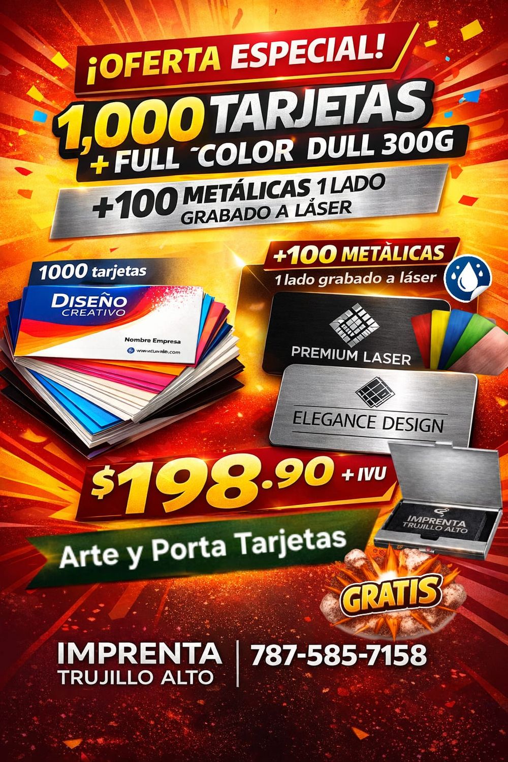 Oferta Tarjetas Mixtas (Dull y Metalicas)
