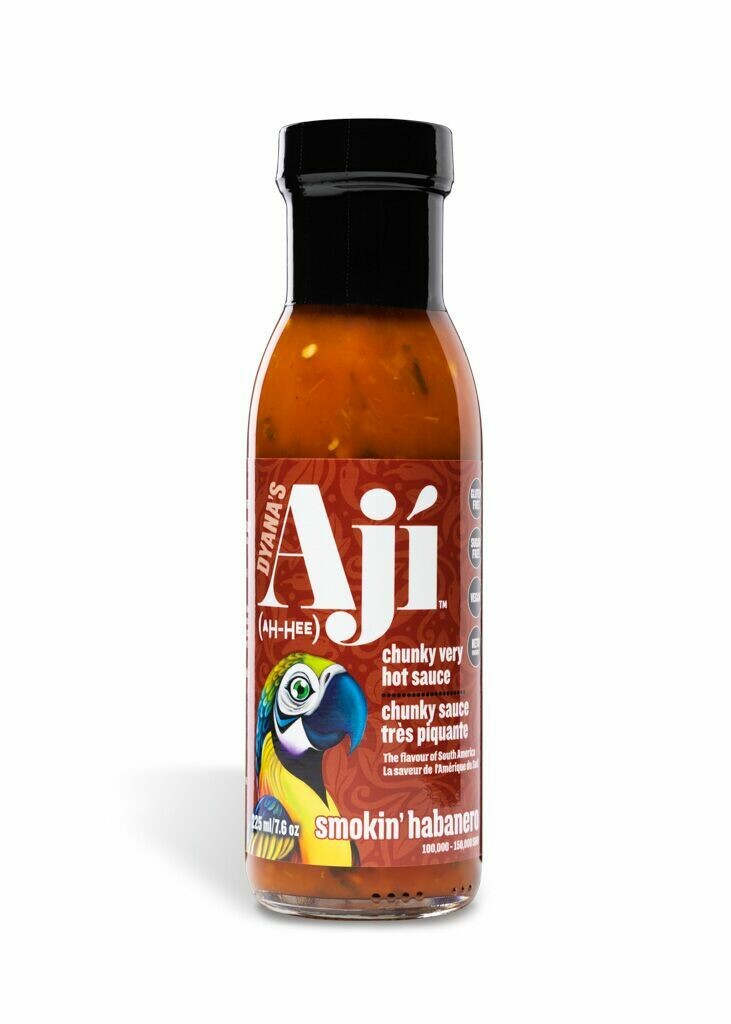 Aji Smokin' Habanero, Hot Sauce (375 ml)