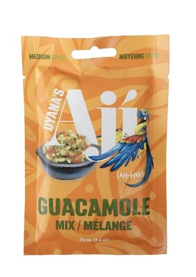 Aji Medium Hot, Pouch (70 ML/pouch) - Guacamole Mix (box of 12)