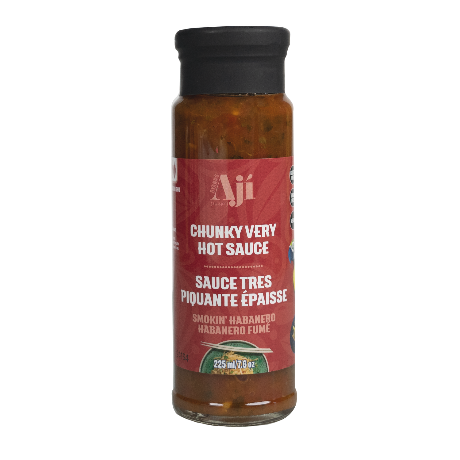 Aji Smokin' Habanero, Hot Sauce (225 ml)