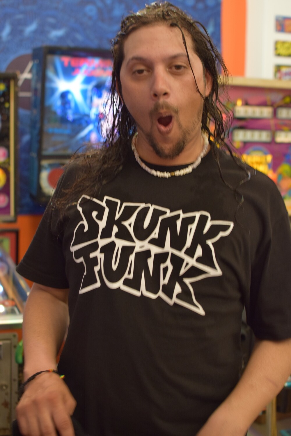 Skunk Funk T-Shirts - Official Logo (White on Black)