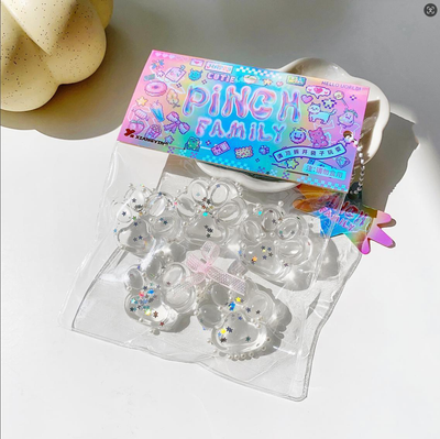 Mini Transparent Paw Squishy