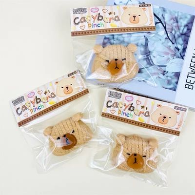 Sunglasses Capybara &amp;Capybara Knitted Big Head Squishy