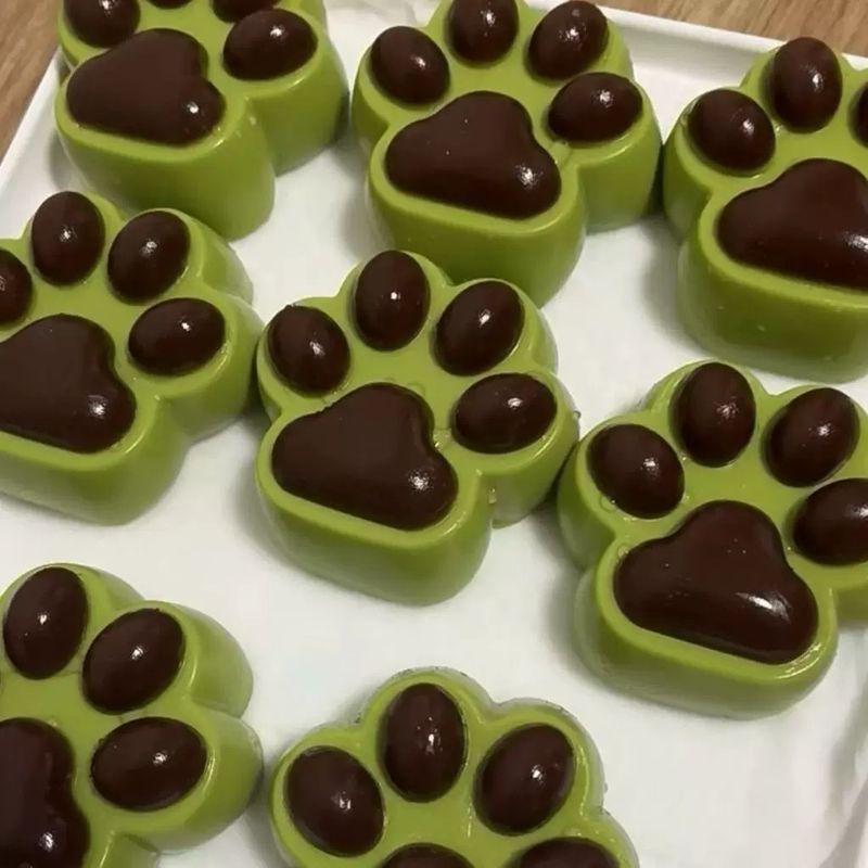 Strawberry Matcha Paw Taba Squishy Ultra Soft Strawberry Matcha Paw Taba Squishy Ultra Soft