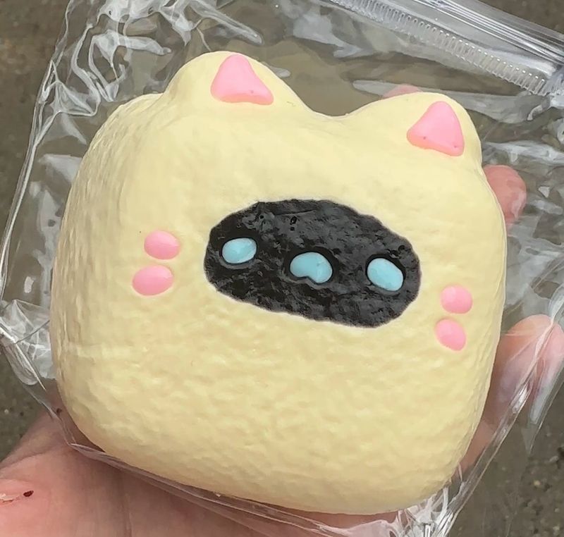 Colorful Cat Marshmallow Taba Squishy