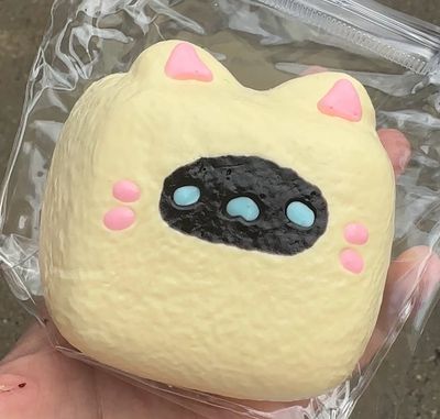 Colorful Cat Marshmallow Taba Squishy