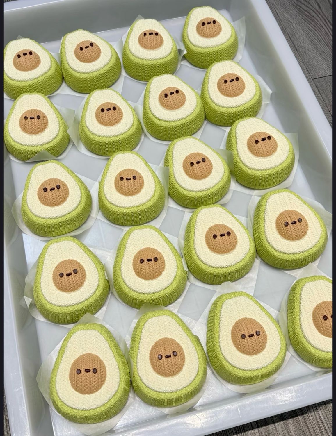 Knitted Pattern Avocado Cute Stressrelief Toy Handmade gift Taba Squishy