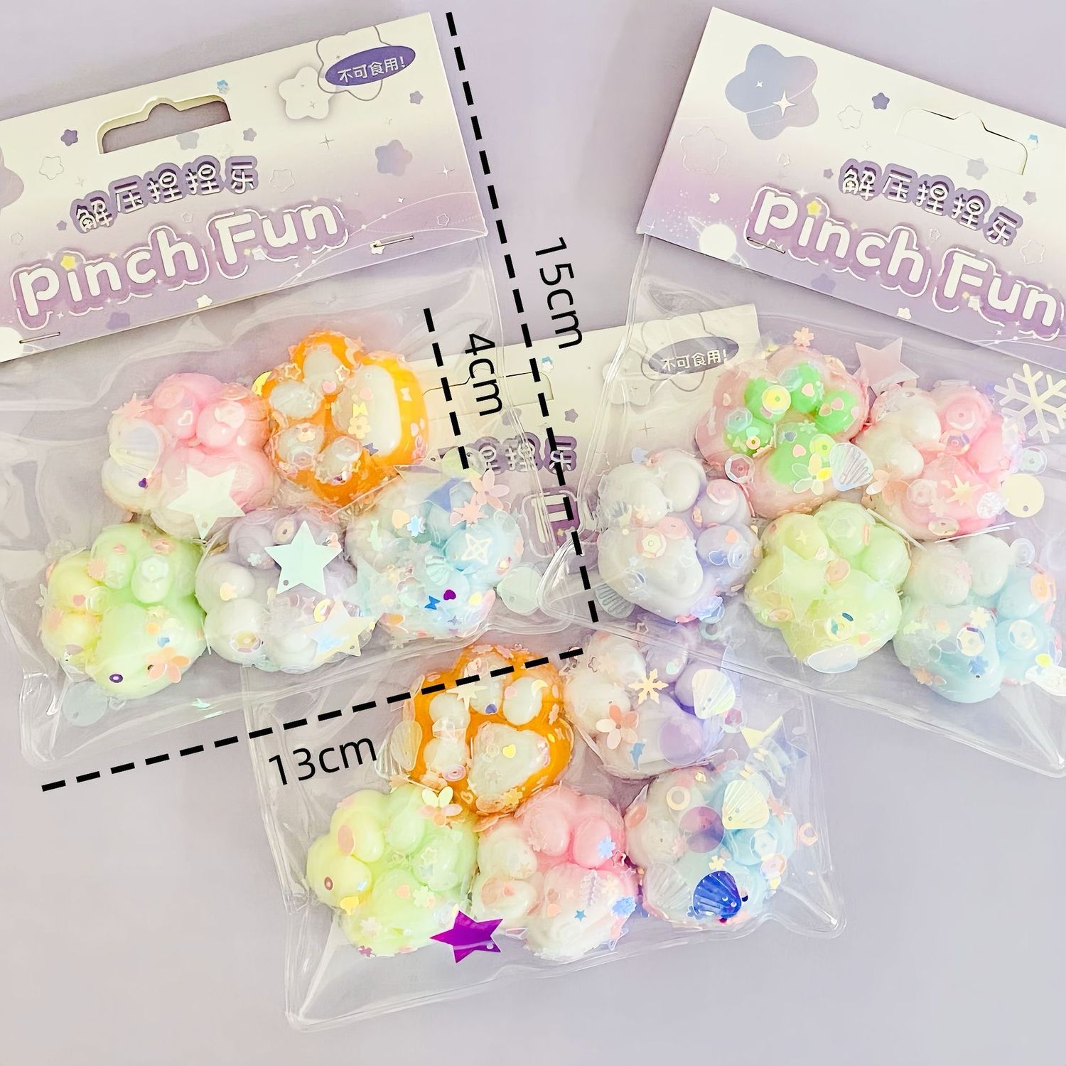 5 Mini Paw Squishy bag