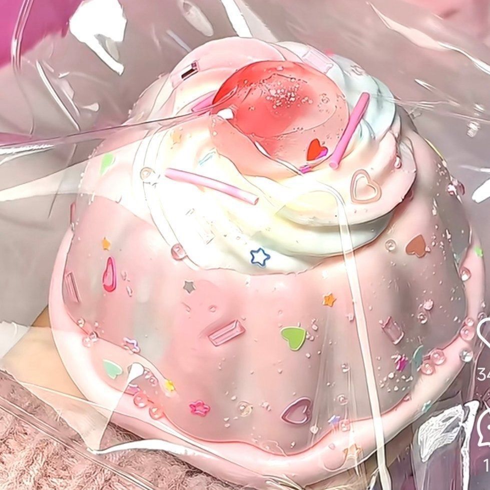 Pink Cherry/Strawberry Pudding Tabasquishy