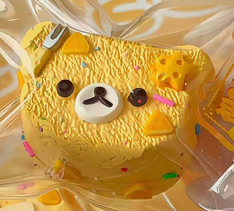 Rilakkuma Cheese Taba Squishy