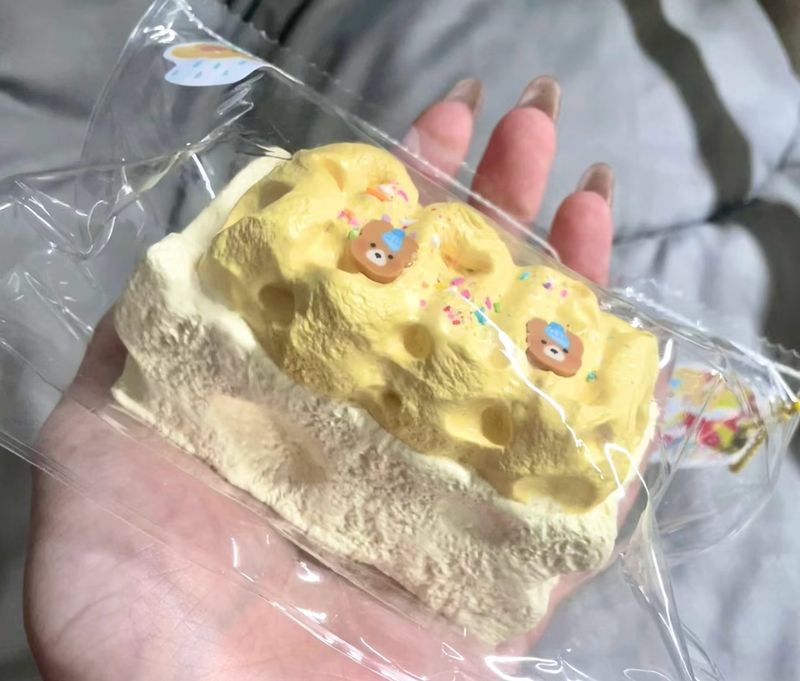 Cheese Bear Block Taba Squishy