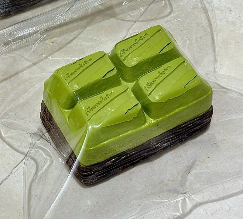 Matcha Chocolate Block Taba Squishy