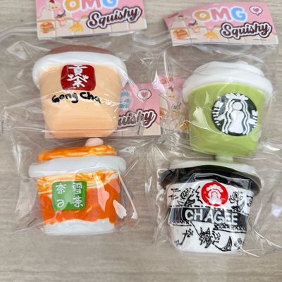 Boba Tea Taba Squishy Stressrelief Cute Soft Handmade Squishytoy