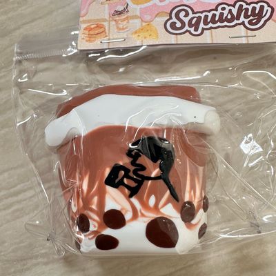Boba Tea Taba Squishy Stressrelief Cute Soft Handmade Squishytoy