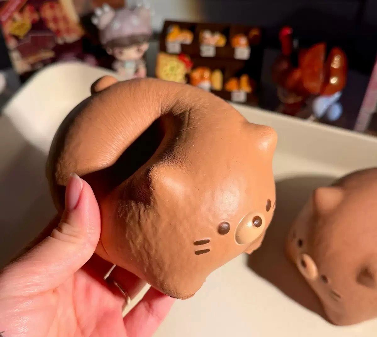 Chocolate pie Cat Slowrising Foam Squishy Kitten Cute Animal Stressrelief Toy Ultra Soft Sponge Chocolate Scented