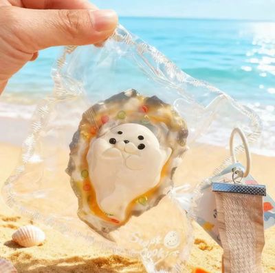 Island Vibes Series Handmade TabaSquishy Gift Box Stressrelief Cute Seafood Shape Toy