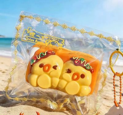Island Vibes Series Handmade TabaSquishy Gift Box Stressrelief Cute Seafood Shape Toy
