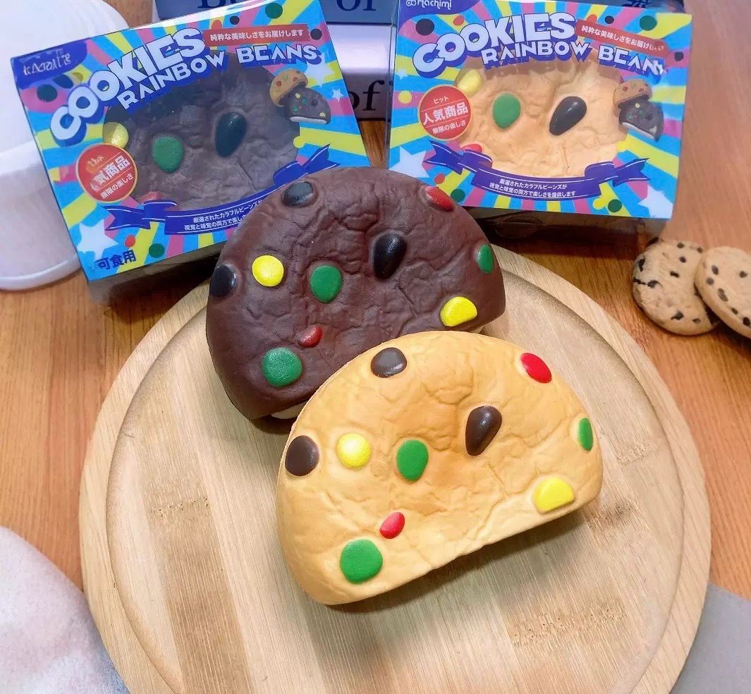 Rainbow Cookie Foam Squishy Slow-Rising Cute SquishyToy Safe Material Fun Stressrelief