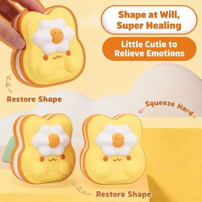 Rabbit Cheese Egg Slow Rising Foam Squishy Stressrelief Toy