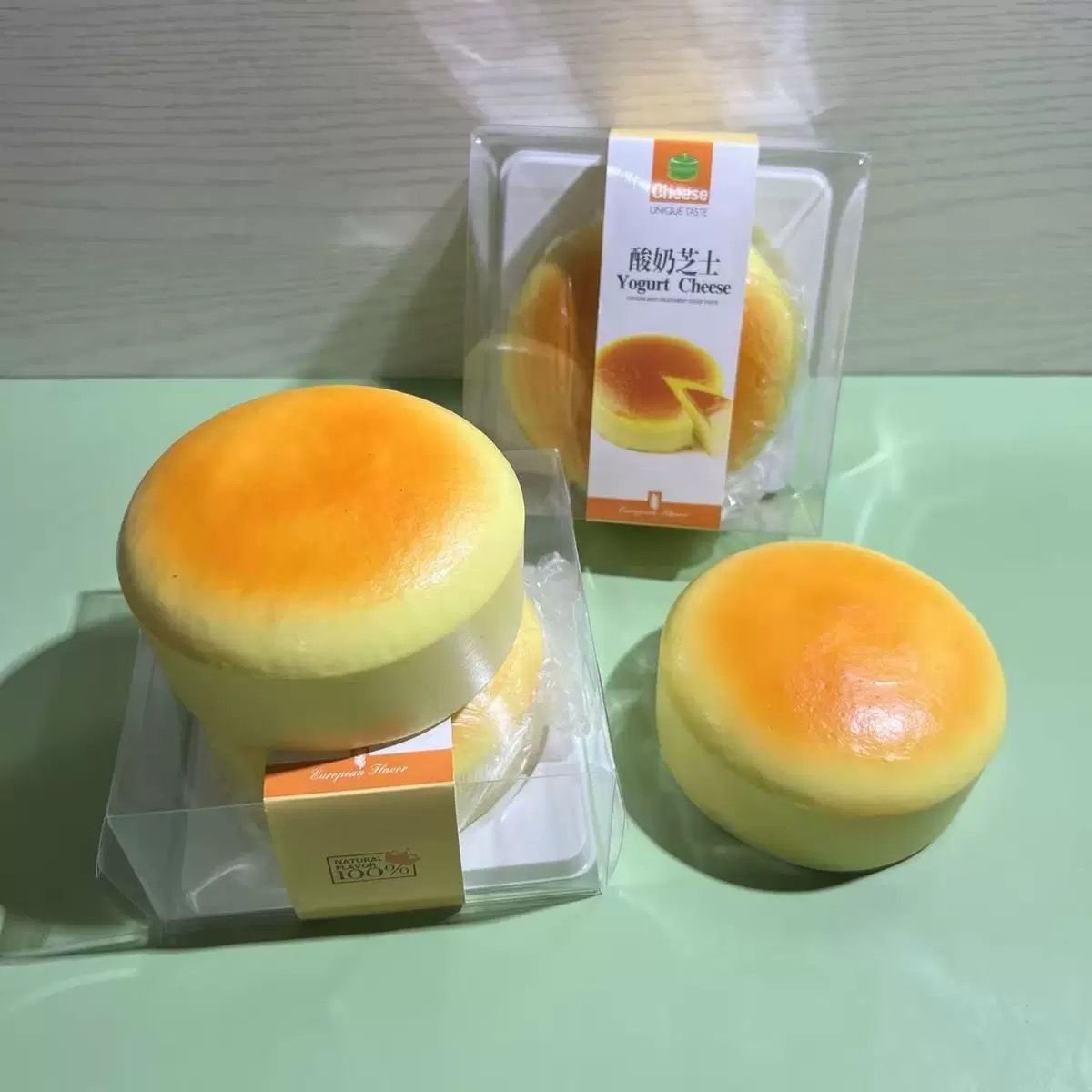 Cream Crepes Cake Slow Rising Squishy Sticky basque cheese Cake Foam Stressrelief Toy Gift