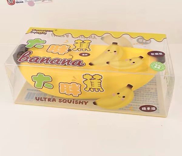 Chameleon Jumbo Banana Foam Moist Slow-Rising Squishy Stressrelief Toy