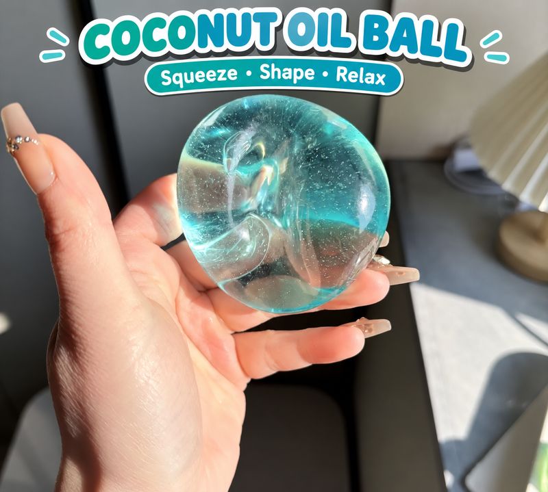 Coconut oil clear squishy ball Multiple Color