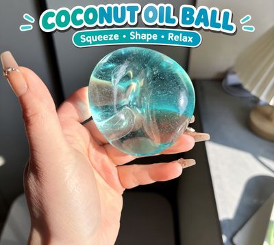 Coconut oil clear squishy ball Multiple Color