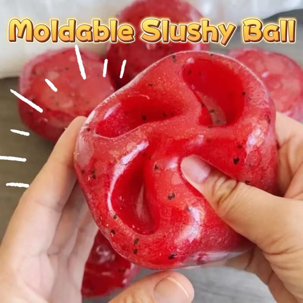 Slushy Ball Squishy Toy Stressrelief Fruit Sand Smoothie Toy
