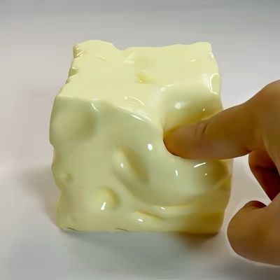 Vaseline Cheese Squishy Stressball Moldable Doughy Squishytoy