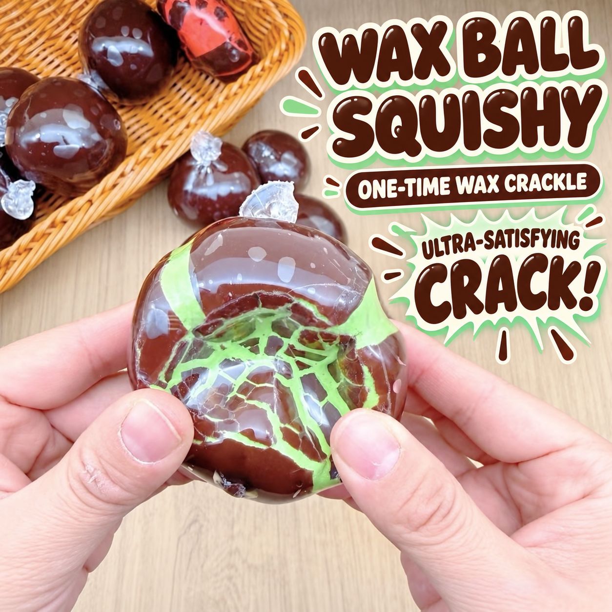 Crispy Wax Butter Wax Ball Squishy Toy Stressrelief Viral Toy