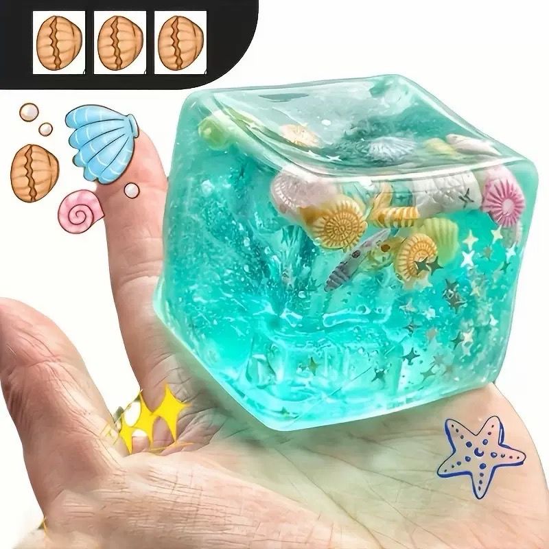 Ocean charms ice cube Squishy Stressrelief Toy