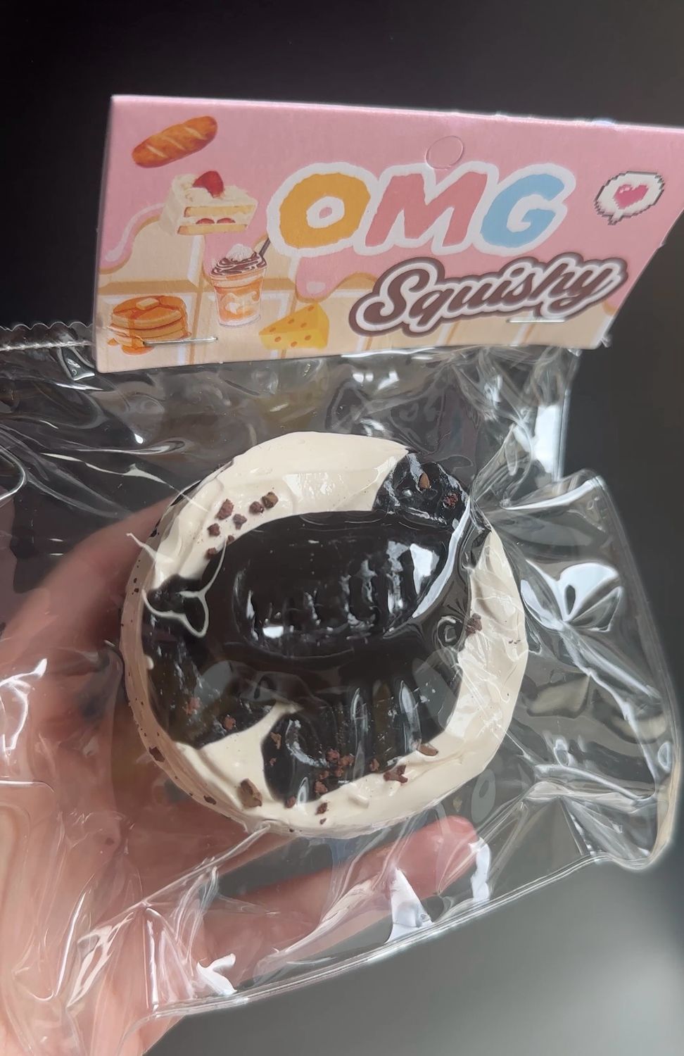 Dark Chocolate Butter Cookies Stressrelief Toy Handmade gift Tabasquishy