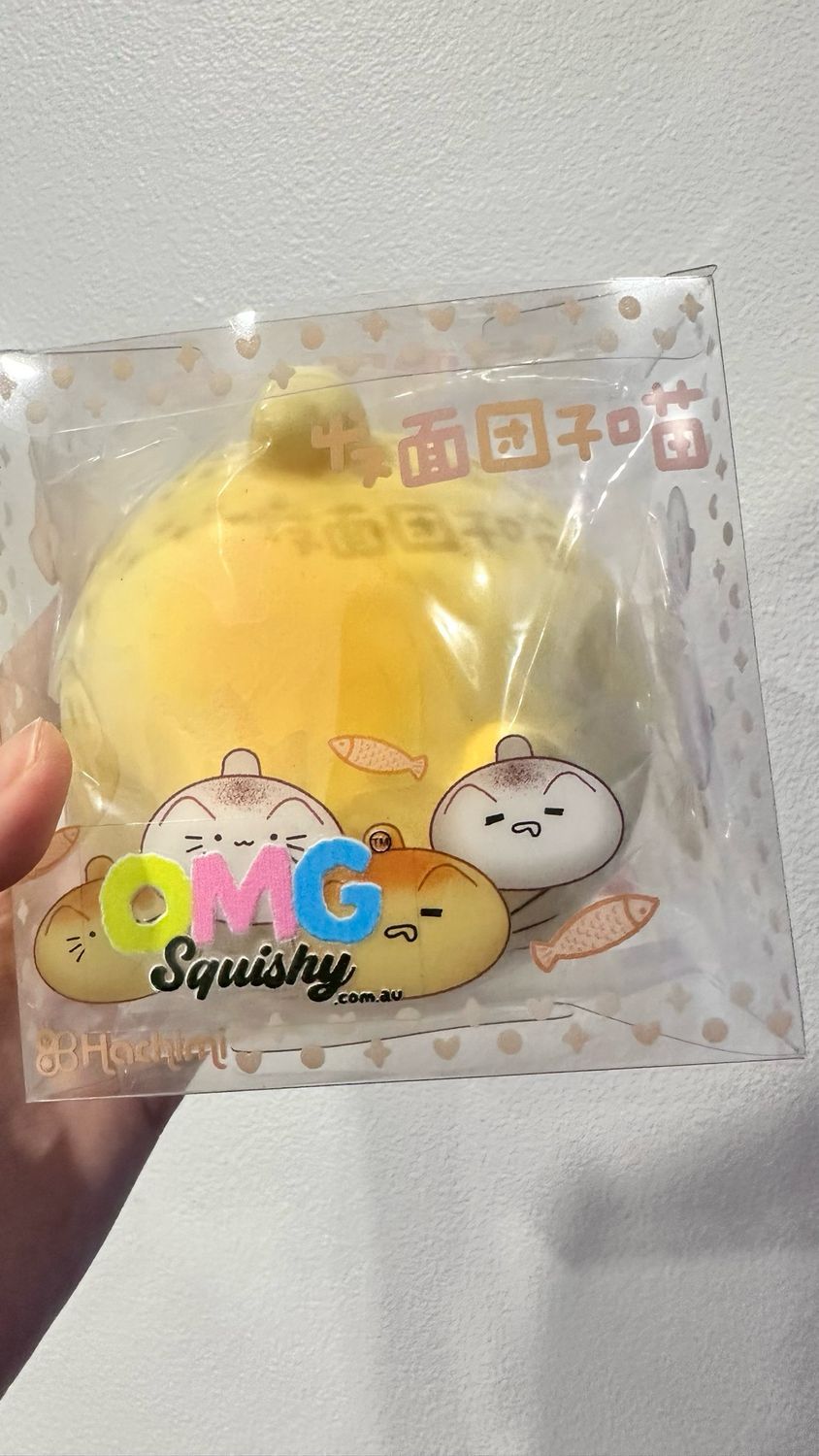 Hachimi Cat Bun Foam Squishy Slow-Rising Stressrelief Toy Gift Cute Safe Material