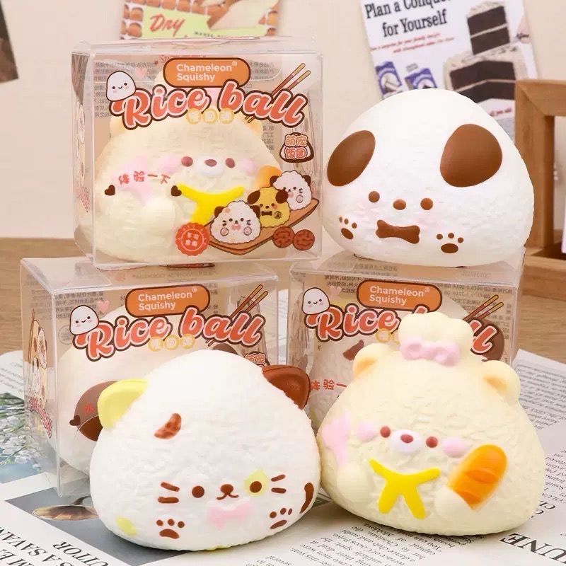Cute Pet Rice Cake Foam Squishy Slow-Rising SquishyToy Stressrelief Gift