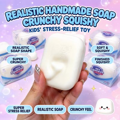Crunchy Squishy Crunchy Soap Butter Peanut Bread Viral ASMR Stressrelief Toy