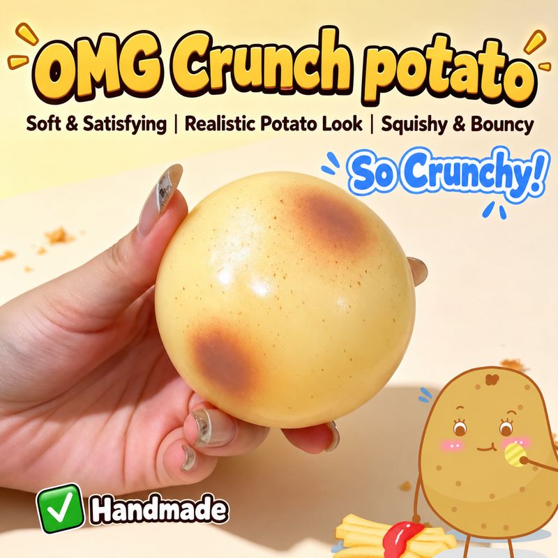 Crunchy Squishy Crunchy Soap Butter Peanut Bread Viral ASMR Stressrelief Toy