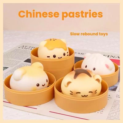 Chinese Dim Sum Foam Squishy Slow-Rising Squishytoy Gift Stressrelief