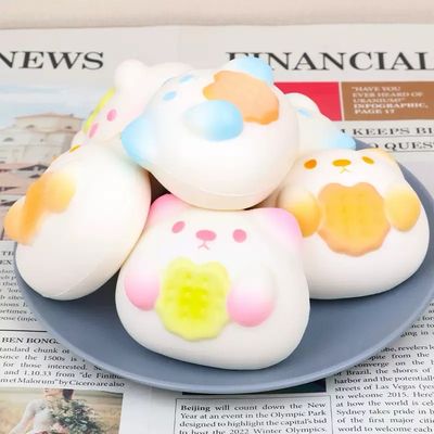 Kitten Cookie Foam Squishy Slow-Rising Stressrelief Sensory Toy