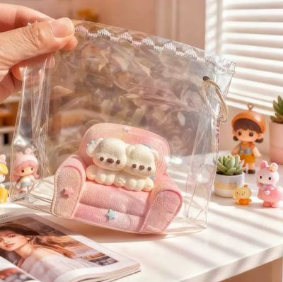 Knitted Series Plush Taba Squishy Handmade Squishytoy Gift Box Elephant Rabbit Coach Puppy