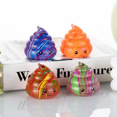 Ribbed Poop-Shaped Maltose Squeeze Toy - Slow-Rebound Stress Relief Toy