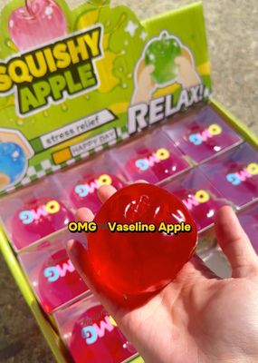Moldable Apple Squishy Vaseline Filled Handmade Stress Ball Stressrelief Sensory Toy