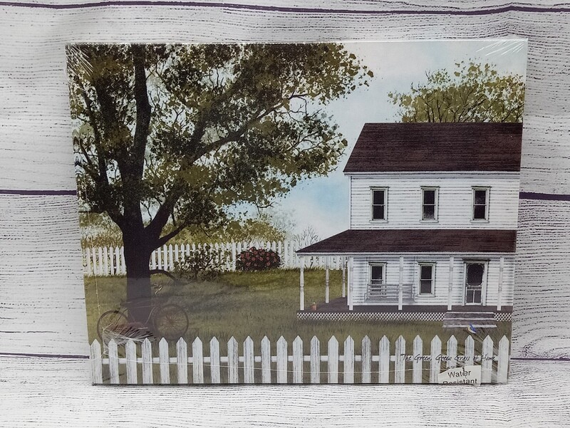 The Green, Green Grass of Home by Billy Jacobs, Farmhouse Canvas Picture, 8&quot;x10&quot;