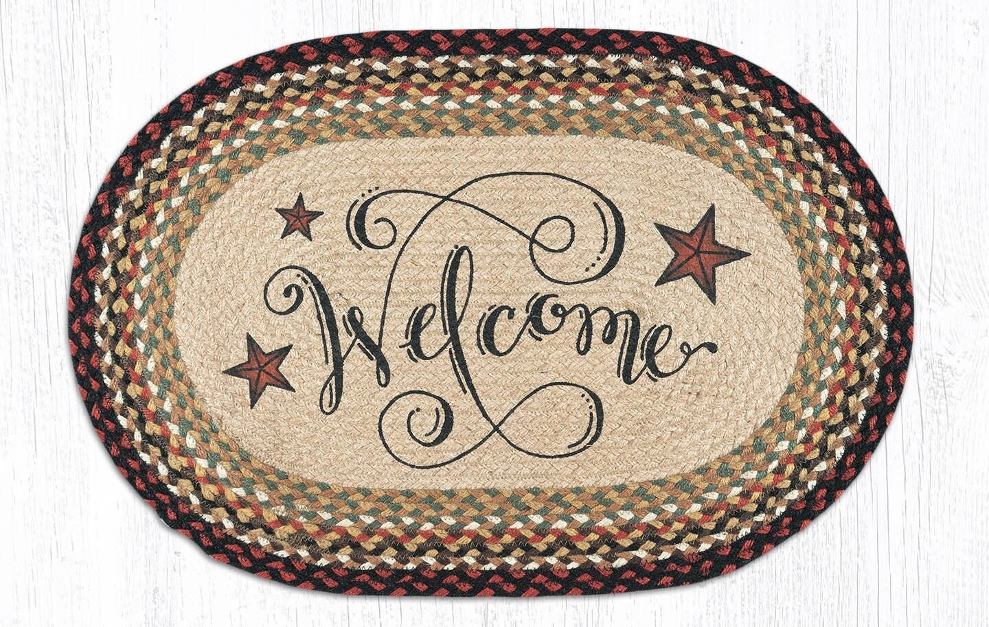 Welcome Barn Stars Rug 20" x 30"