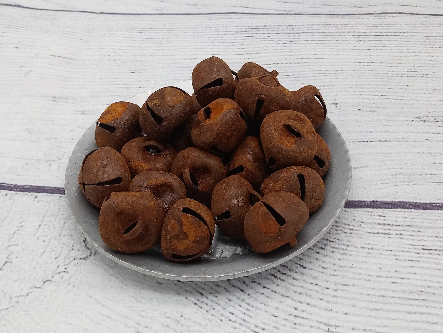 3 Dozen 20mm (3/4") Rusty Jingle Bells